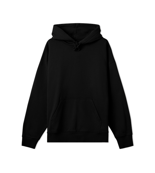 Type One Distorted Black Oversized Unisex Hoodie