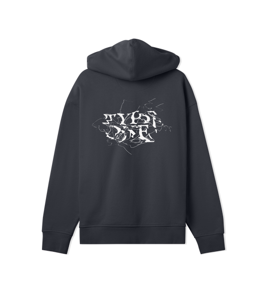 Off Black Hoodie Men Warped Vision