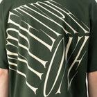 Dice Tee Green – Close-up | Reactive-dyed graphic tee Type One thumbnail