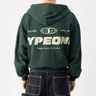 ESTD.2026 Balloon Zip Hoodie Green – on model Back view | Type One Dutch Streetwear thumbnail