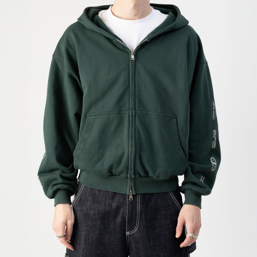 ESTD.2026 Balloon Zip Hoodie Green
