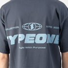 ESTD.2026 Tee Slate Blue – Close-up | Reactive-dyed cotton Type One thumbnail