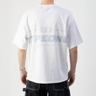 ESTD.2026 Tee White – On model Back side | Drop shoulder 280GSM cotton tee thumbnail