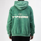ESTD.2026 Hoodie Washed Cactus – On model Back | Washed effect 440GSM hoodie thumbnail