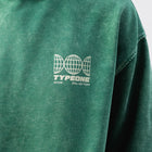 ESTD.2026 Hoodie Washed Cactus – Detail view | Washed cotton kangaroo pocket thumbnail