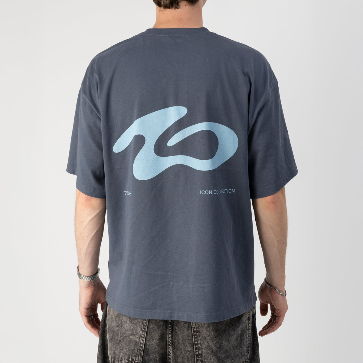 Icon Boxy Tee Slate Blue