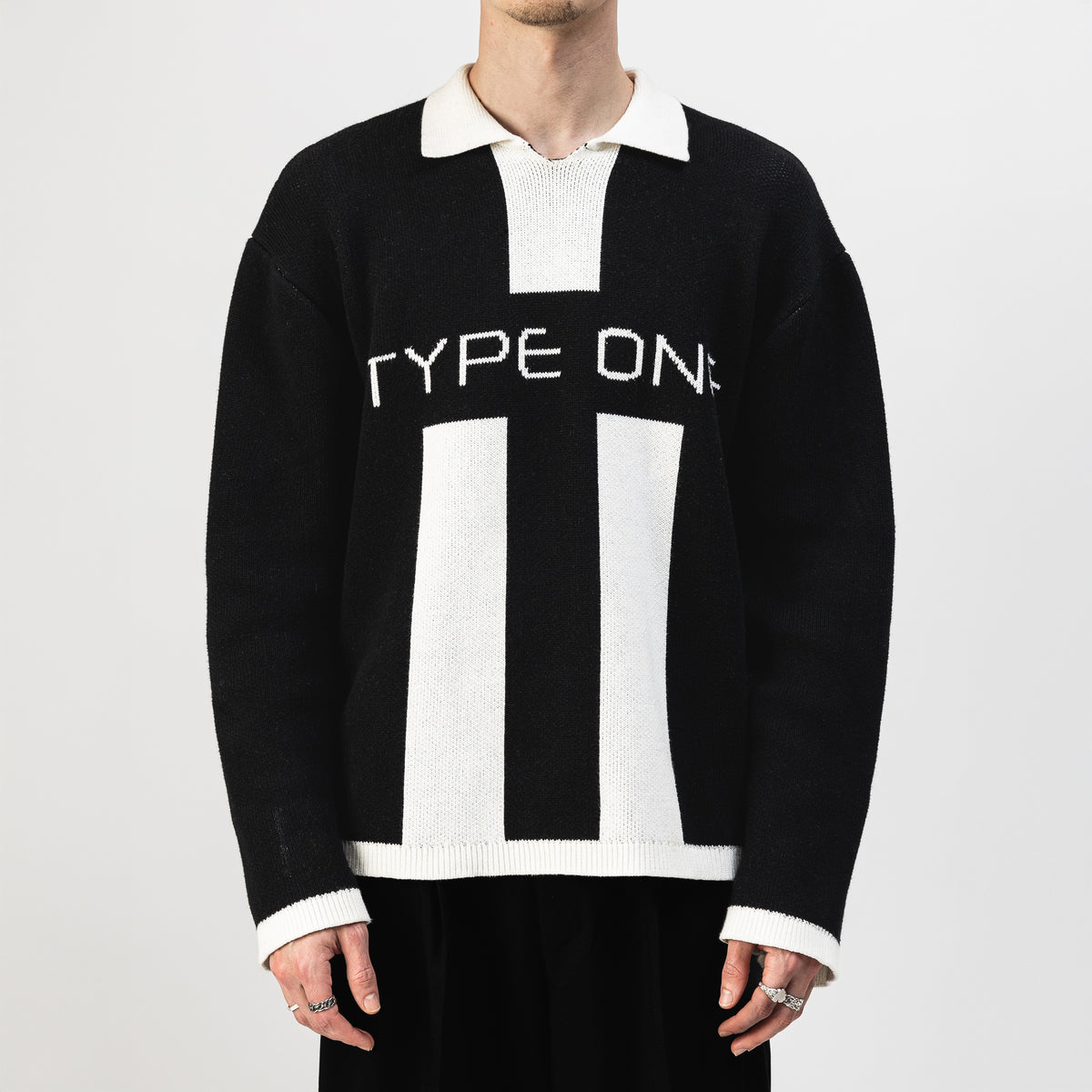Type One Heavy Jersey Black / White Unisex