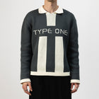 Type One Heavy Jersey Blue Grey / White Unisex thumbnail