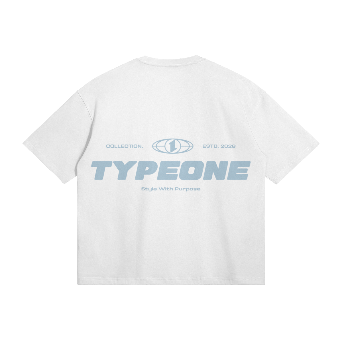 ESTD.2026 Tee White – Back view | Type One Dutch Streetwear
