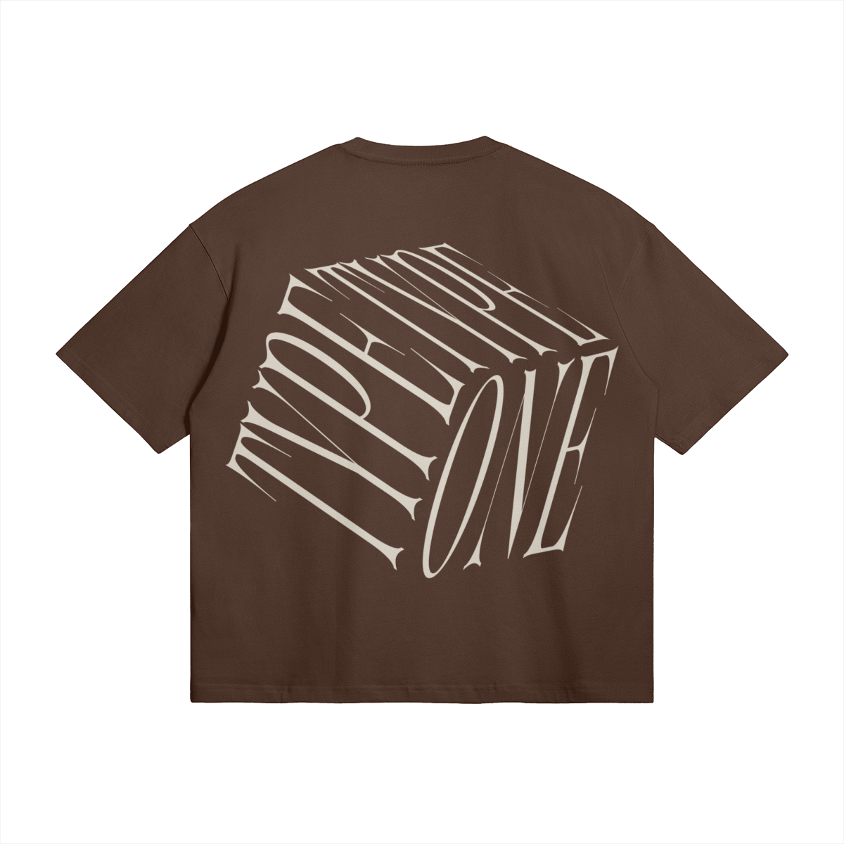 Dice Tee Brown – Back view | Type One Dutch Streetwear