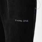 Sweatpants Black – Close-up | 420GSM combed cotton side pocket Type One thumbnail