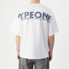 TOAL Tee White – On model Back | Drop shoulder boxy fit cotton tee thumbnail