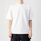 Type One Boxy Tee White – On model | Type One boxy fit drop shoulder tee thumbnail