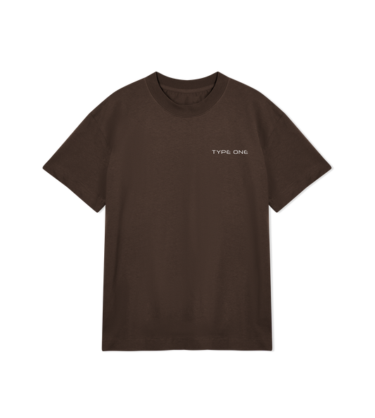 Type One Chocolate Brown Oversized Tee Unisex