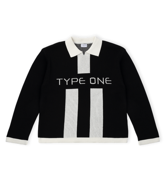 Type One Heavy Jersey Black / White Unisex