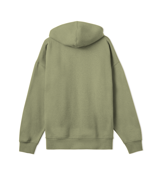 Type One Basic Olive Green Oversized Unisex Hoodie