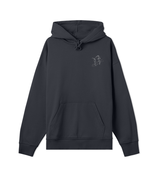 Off Black Hoodie Men Warped Vision