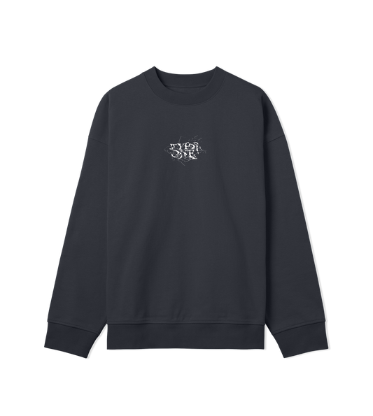 Off Black Sweatshirt Unisex Warped Vision