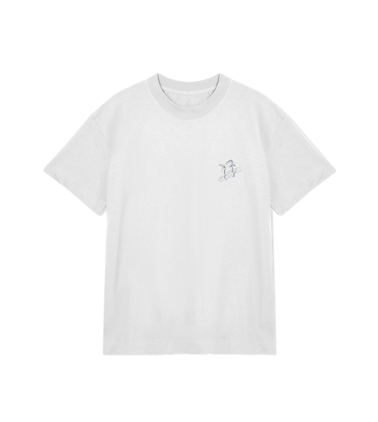 Warped Vision Off White Oversized Tee Unisex