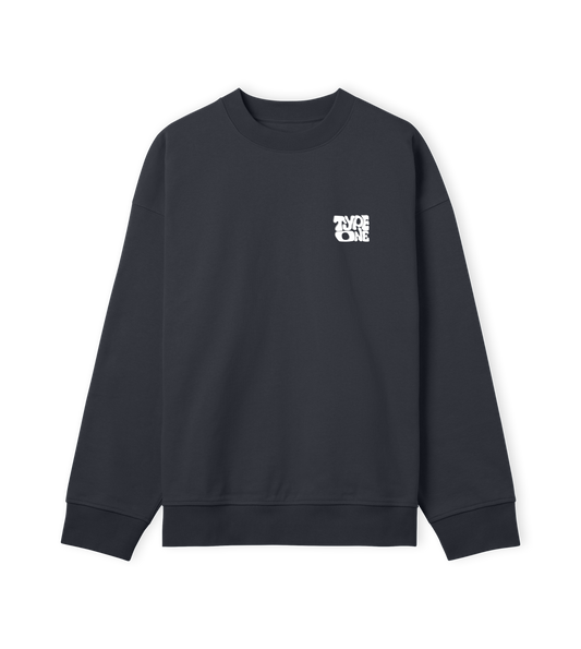 Wiggly Small Sweatshirt Off Black Unisex