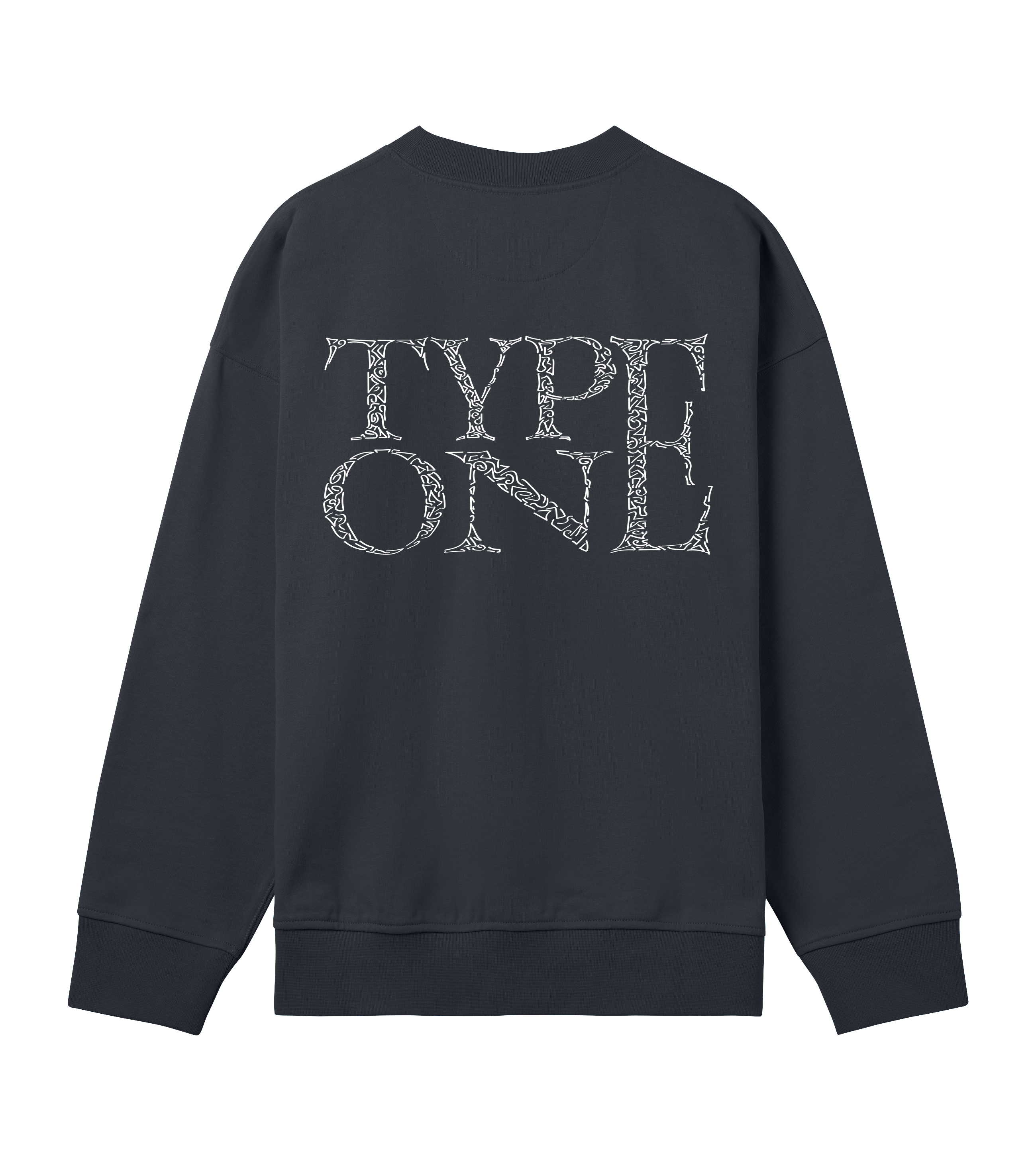 Scribble Sweatshirt Off Black Unisex