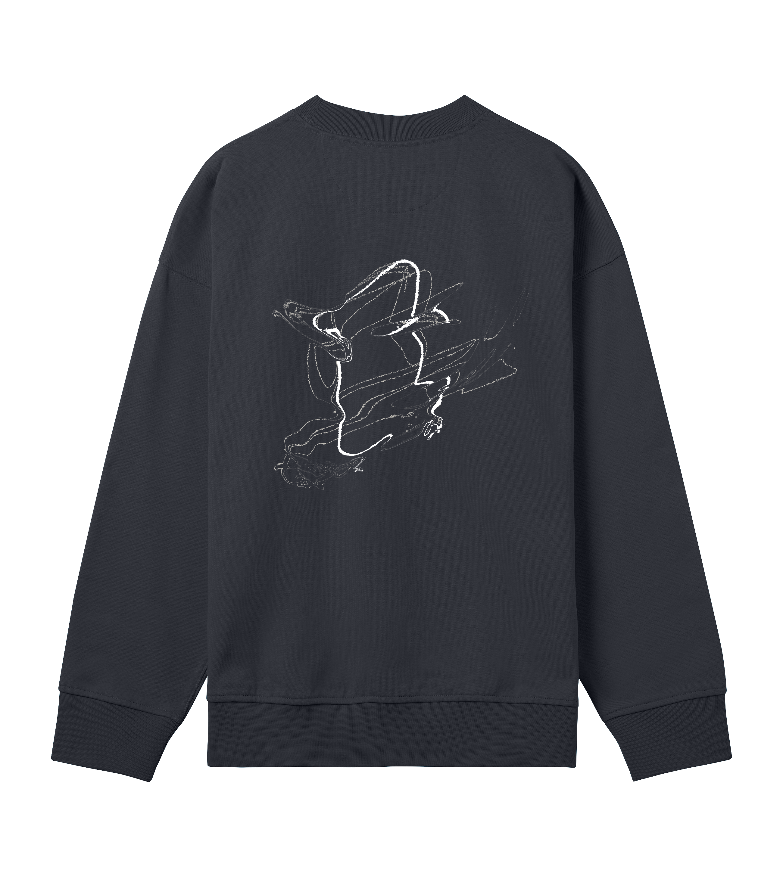 Warped Vision Off Black Sweatshirt Unisex