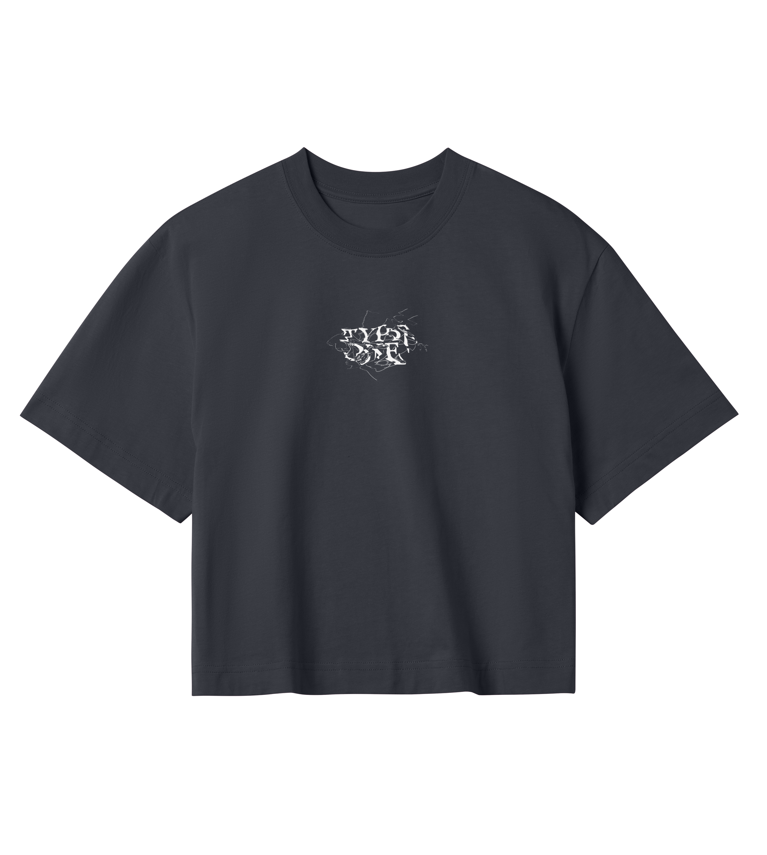 Warped Vision Off Black Crop Top Women