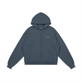 Zip Hoodie Grey Blue