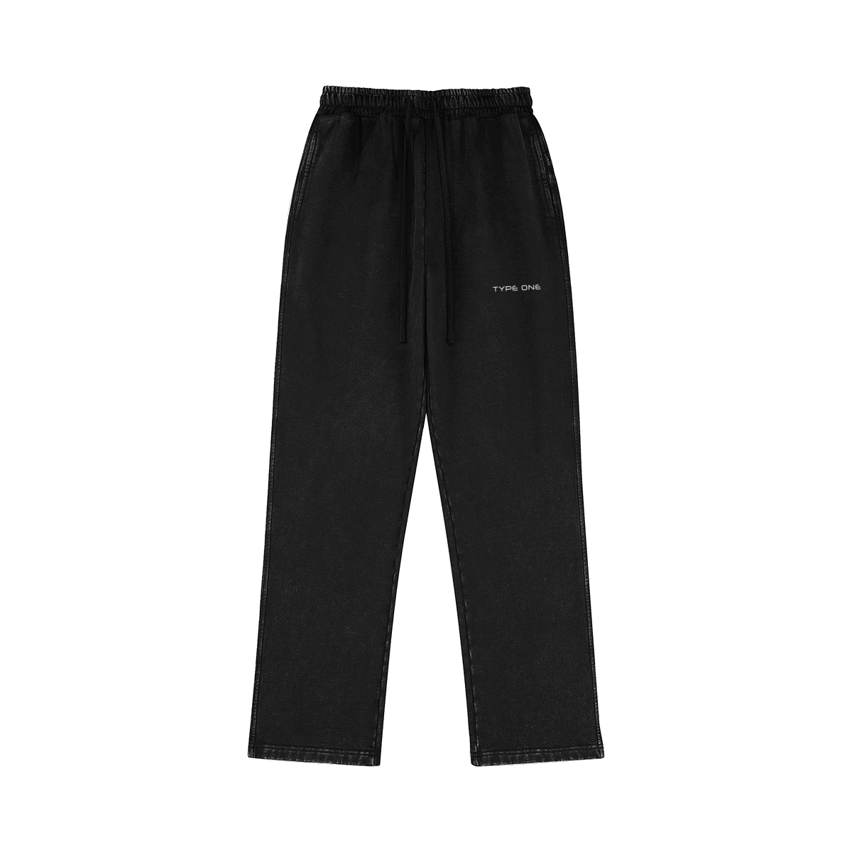 Sweatpants Black – Front view | Type One 420GSM heavyweight Dutch Streetwear