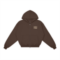 ESTD.2026 Balloon Zip Hoodie Brown