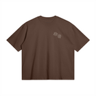 Dice Tee Brown – Front view | Type One graphic boxy 280GSM Dutch Streetwear thumbnail