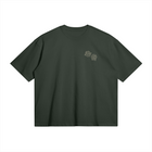 Dice Tee Green – Front view | Type One graphic boxy 280GSM Dutch Streetwear thumbnail