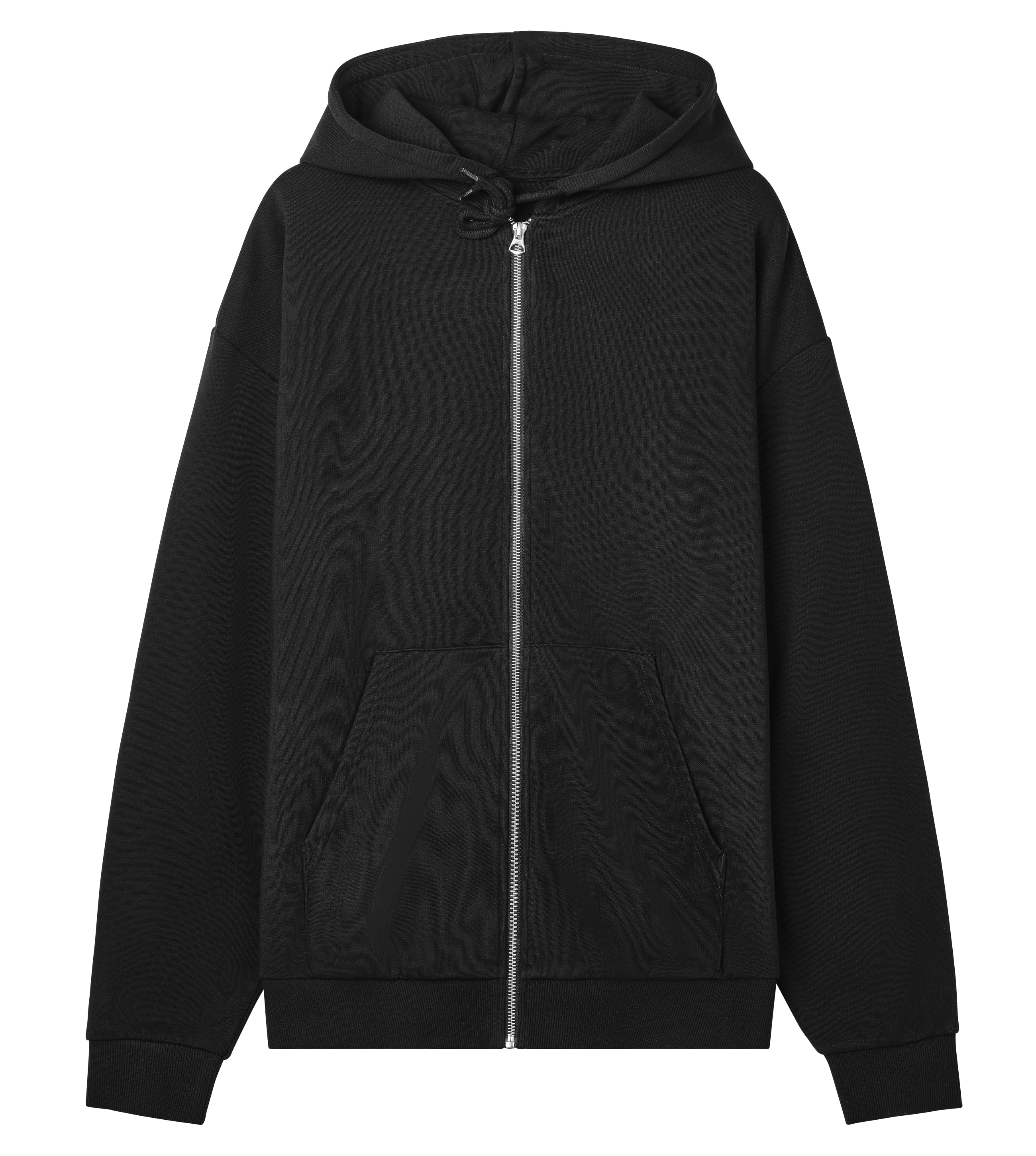 Wiggly Black/White Zip Hoodie Unisex